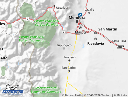MICHELIN Tupungato map - ViaMichelin
