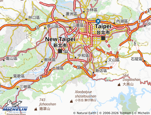 MICHELIN Zhonghe District map - ViaMichelin