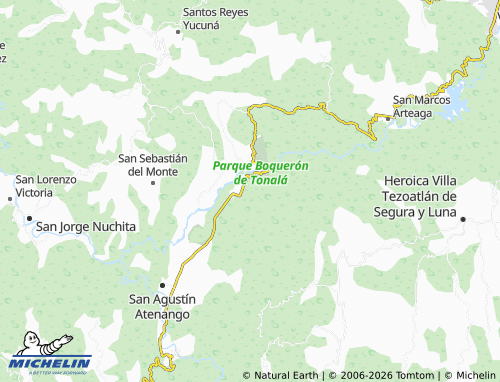 MICHELIN Juquilita map - ViaMichelin
