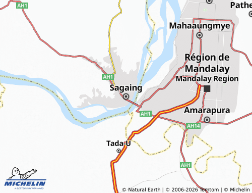 Mapa MICHELIN Sagaing - ViaMichelin