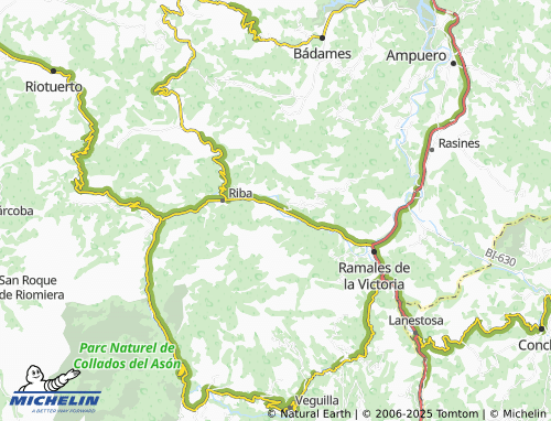 Kaart MICHELIN Valle - ViaMichelin