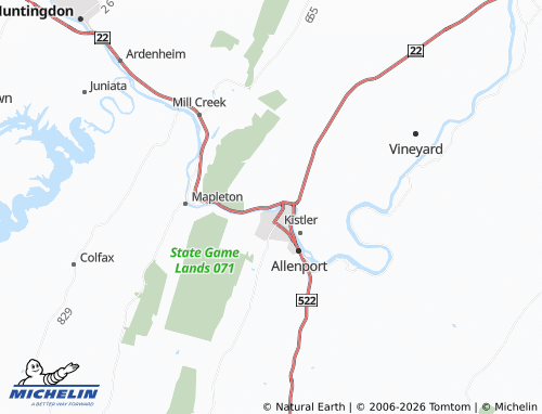 Mappa MICHELIN Cedar Crest - ViaMichelin