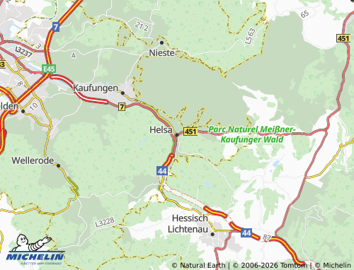 MICHELIN Helsa map - ViaMichelin