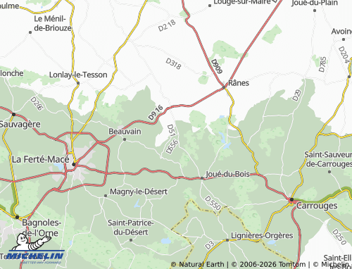 MICHELIN La Chaux map - ViaMichelin
