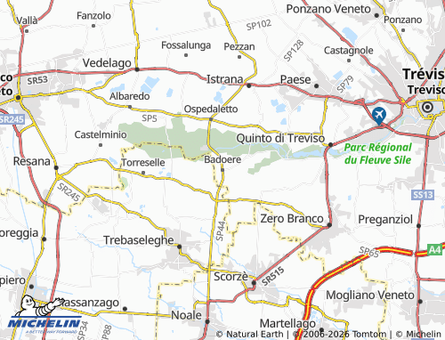 MICHELIN Badoere map - ViaMichelin