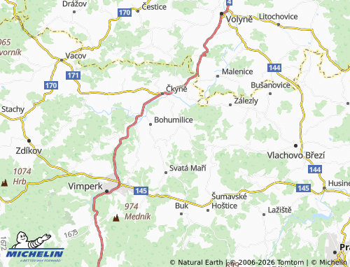 Mappa MICHELIN Bošice - ViaMichelin