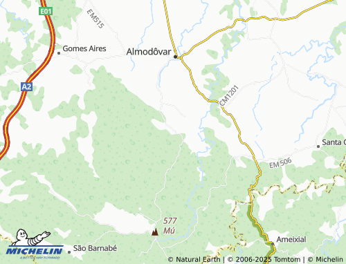 MICHELIN Curvatos map - ViaMichelin