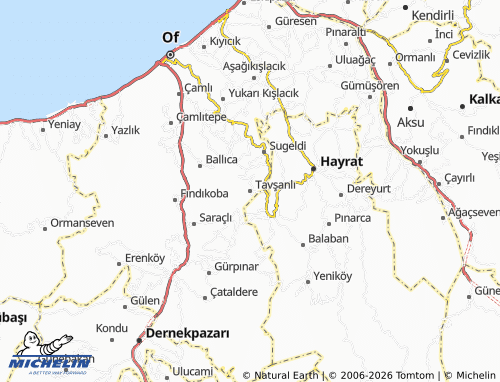 MICHELIN Tavşanlı map - ViaMichelin