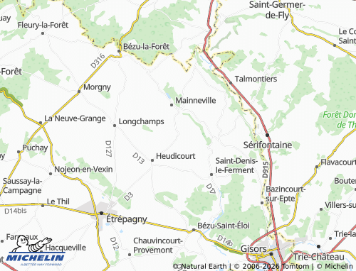 MICHELIN Sancourt map - ViaMichelin