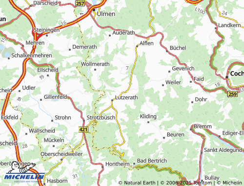 MICHELIN Driesch map - ViaMichelin