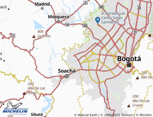 Carte MICHELIN Bosa Nova el Porvenir - ViaMichelin