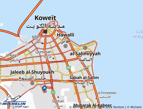 MICHELIN Al Jabriyah 7 map - ViaMichelin