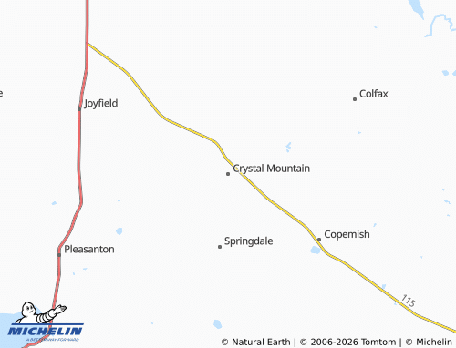 Mappa MICHELIN Crystal Mountain - ViaMichelin