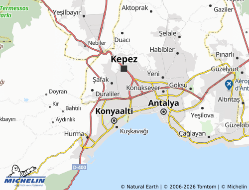 Mappa MICHELIN Kültür - ViaMichelin
