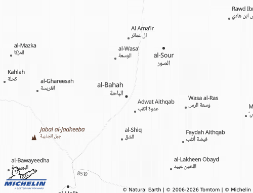 MICHELIN-Landkarte al-Bahah - ViaMichelin