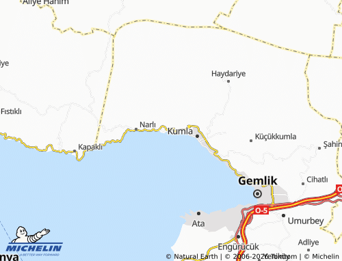 MICHELIN Karacaali map - ViaMichelin
