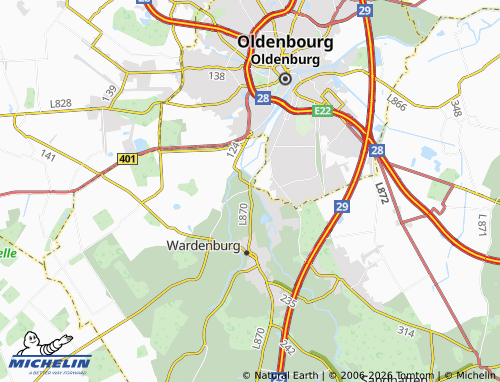 MICHELIN Tungeln map - ViaMichelin