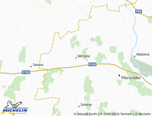 Mapa MICHELIN Bērstele - ViaMichelin