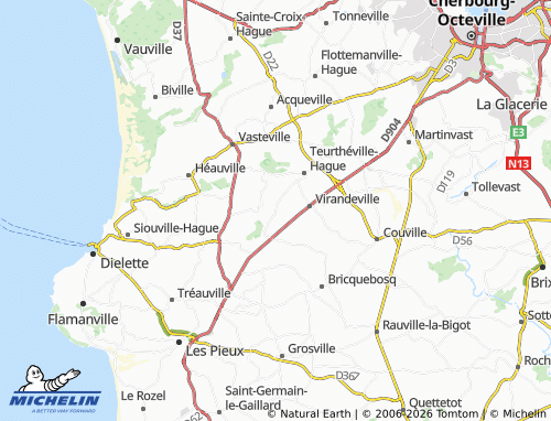 MICHELIN Crasville map - ViaMichelin