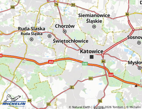 MICHELIN Osiedle Witosa map - ViaMichelin