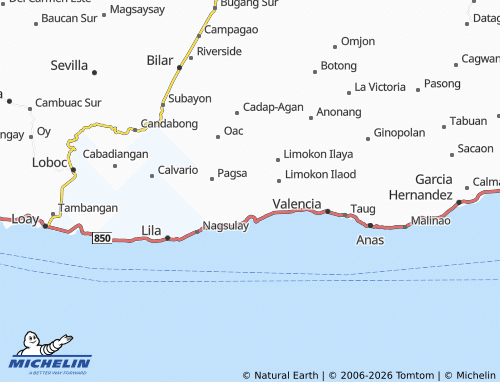 MICHELIN Guindaguitan map - ViaMichelin