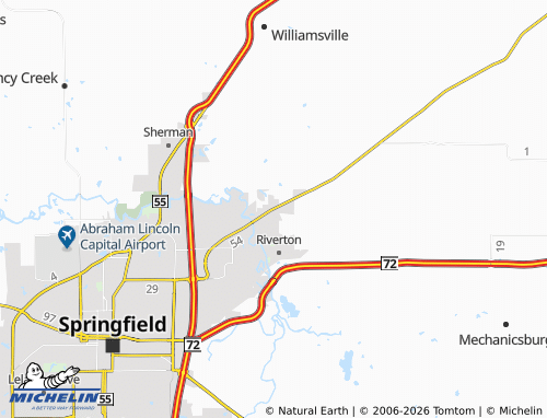 Mapa MICHELIN Spaulding - ViaMichelin