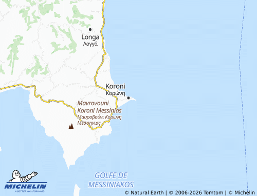MICHELIN Koroni map - ViaMichelin