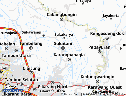 Mapa MICHELIN Sukatani - ViaMichelin