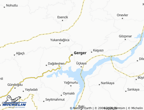 Carte MICHELIN Gerger - ViaMichelin