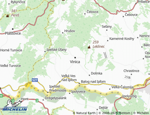 MICHELIN Vinica map - ViaMichelin