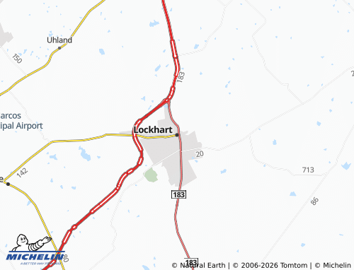 Mapa MICHELIN Lockhart - ViaMichelin