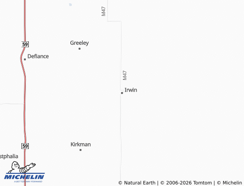Mapa MICHELIN Irwin - ViaMichelin