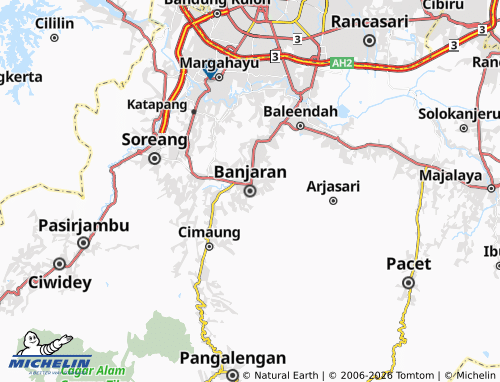 MICHELIN Banjaran map - ViaMichelin