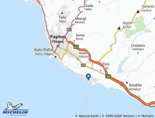 MICHELIN Koloni map - ViaMichelin