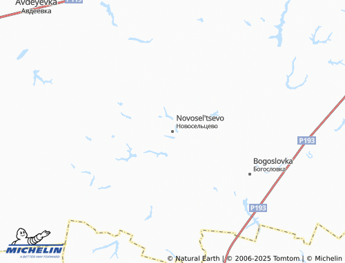 MICHELIN Novosel'tsevo map - ViaMichelin