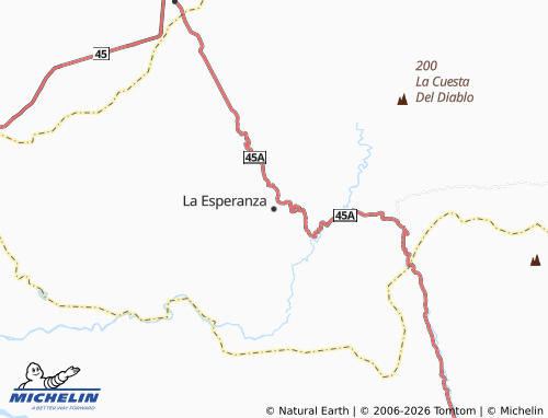 Mapa MICHELIN La Esperanza - ViaMichelin