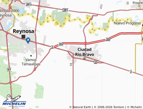 Mappa MICHELIN Noé Garza Martínez - ViaMichelin