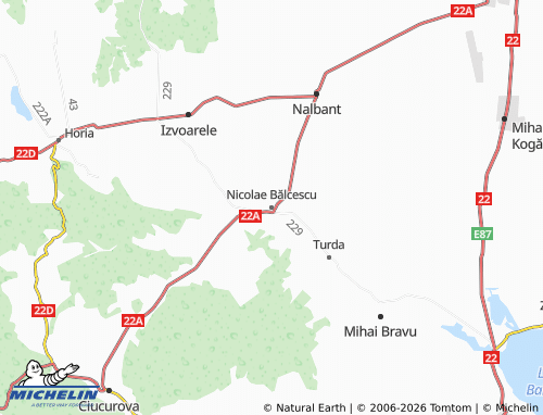 MICHELIN Nicolae Bălcescu map - ViaMichelin