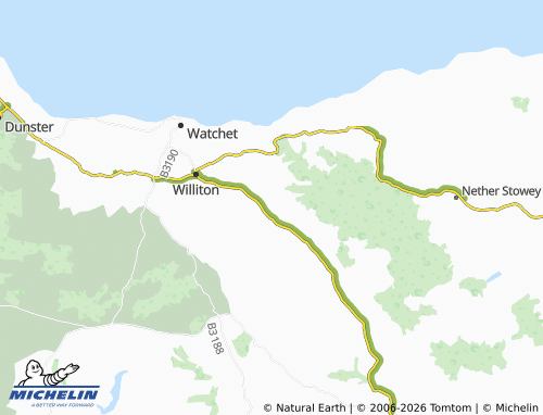 Carte MICHELIN Bicknoller - ViaMichelin