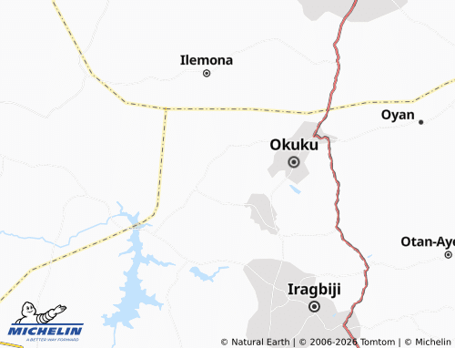 MICHELIN Okua map - ViaMichelin