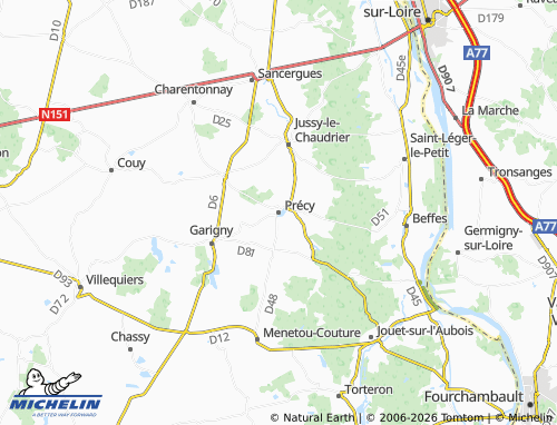 Mappa MICHELIN Précy - ViaMichelin