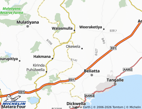 Mapa MICHELIN Maligathenna - ViaMichelin