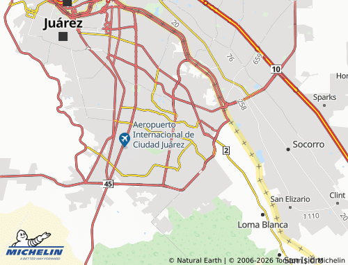 Mappa MICHELIN Valle Dorado - ViaMichelin