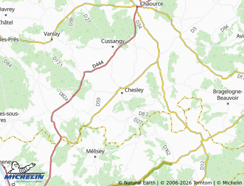 Mappa MICHELIN Chesley - ViaMichelin
