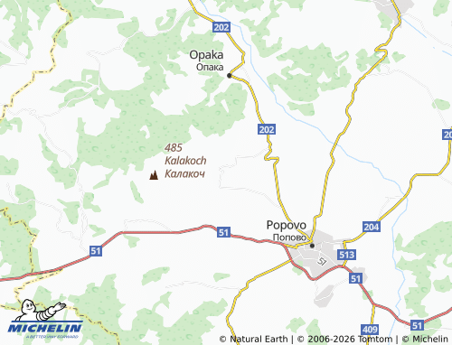 MICHELIN Palamartsa map - ViaMichelin