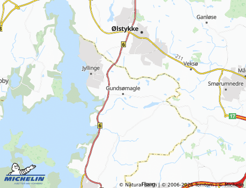 Mappa MICHELIN Gundsømagle - ViaMichelin