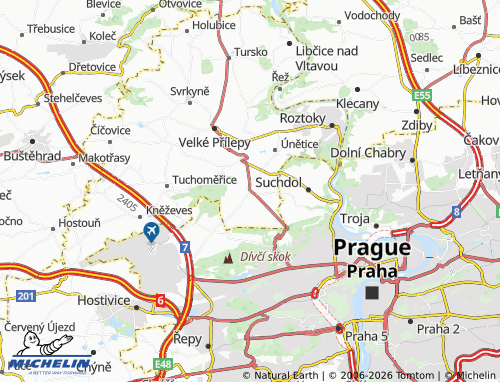 Mappa MICHELIN Horoměřice - ViaMichelin