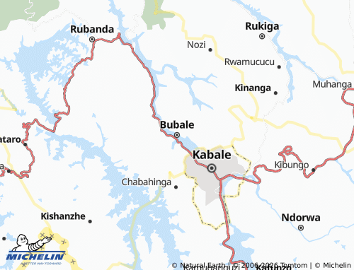 MICHELIN-Landkarte Bubale - ViaMichelin
