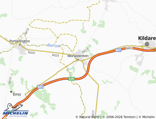 Carte MICHELIN Monasterevin - ViaMichelin
