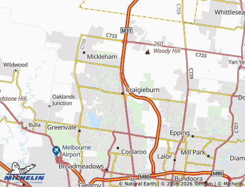 MICHELIN Craigieburn map - ViaMichelin